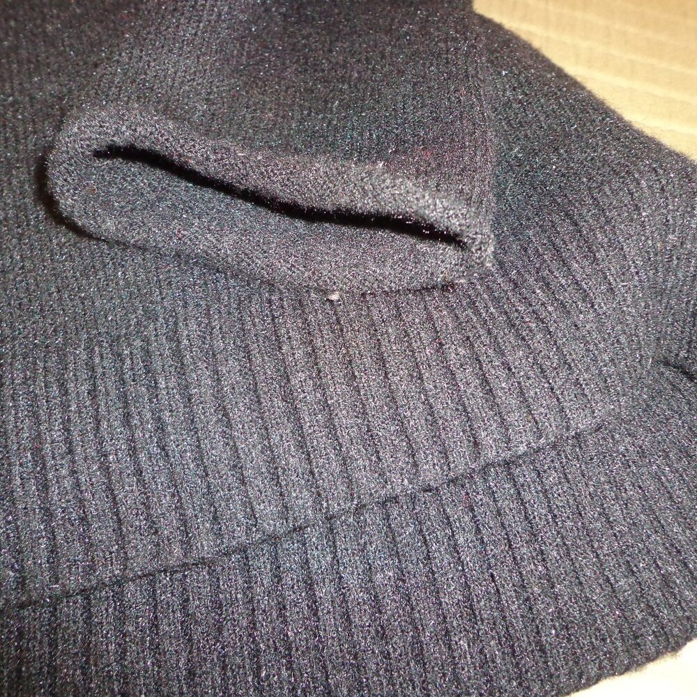 Anthropologie Wide Cowl Neck Sweater XS Black Raglan Long Sleeves - Picture 6 of 10